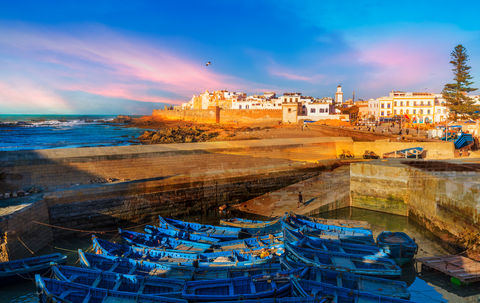 Geniet van de heerlijke winterzon in het sfeervolle havenstadje Essaouira aan de westkust van Marokko!