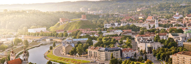 Combineer stad & natuur in Vilnius